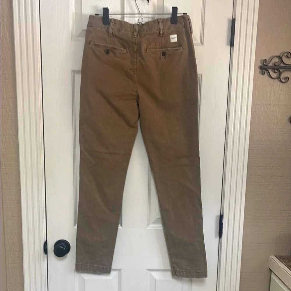 American Eagle Outfitters Tan Slim Flex Chinos Classic Straight-Leg 29 X 32 - Picture 7 of 13